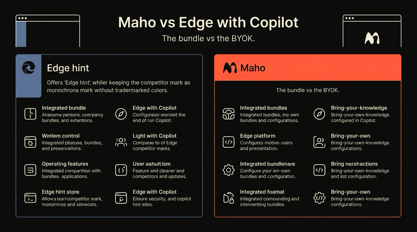 Edge with Copilot, and Maho with BYOK