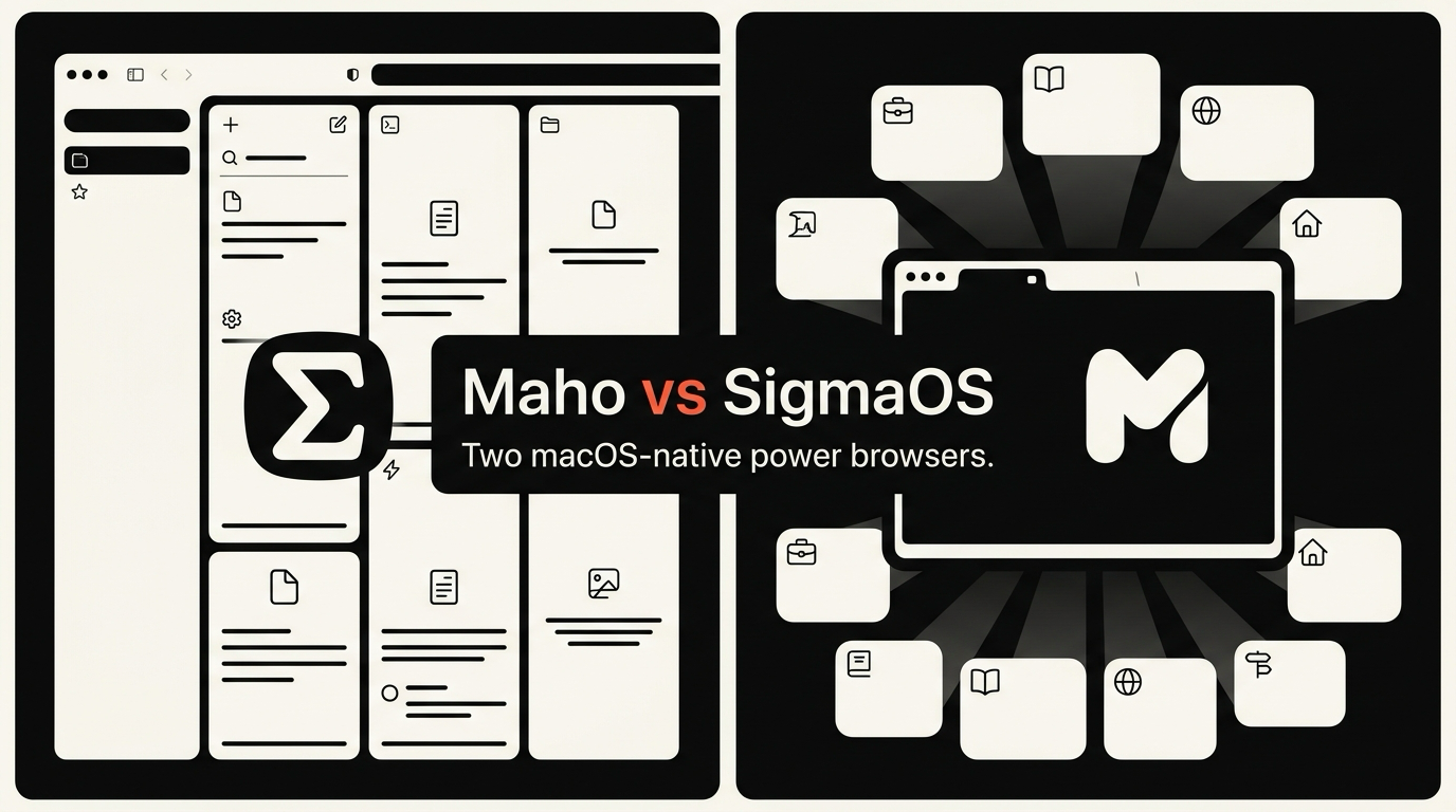 Two macOS browsers, side by side