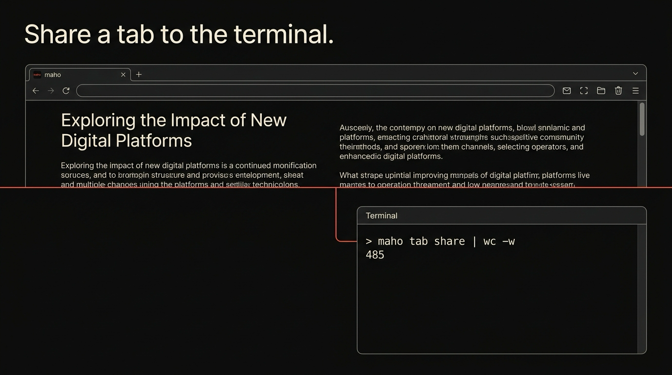 A tab piped to the shell, the result piped back